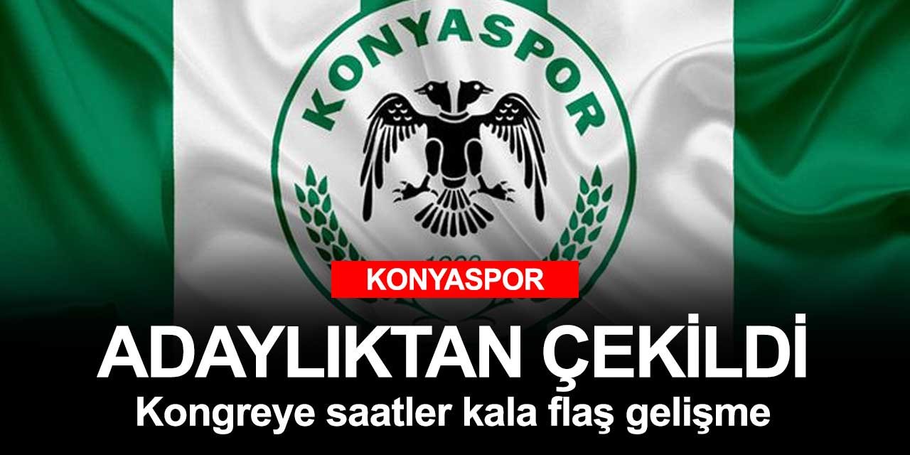 Konyaspor'da son dakika gelişmesi! Saatler kala adaylıktan çekildi