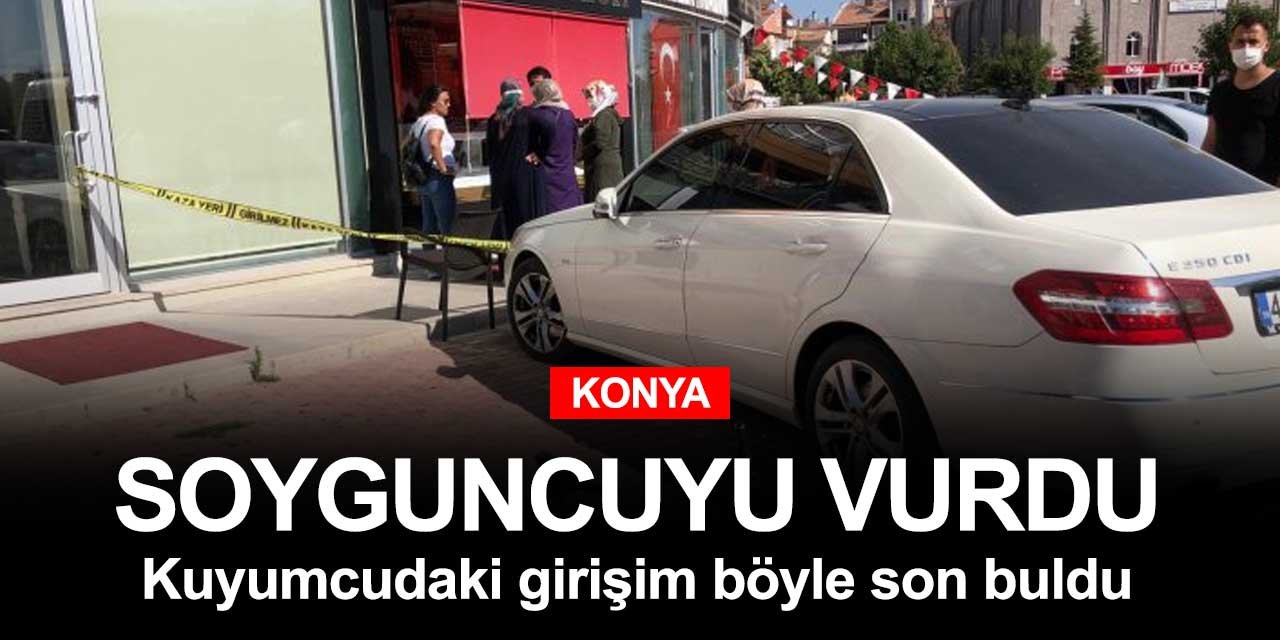 Konya'da hareketli sabah! 19 yaşında kuyumcu soymak istedi bacağından vurularak yakalandı