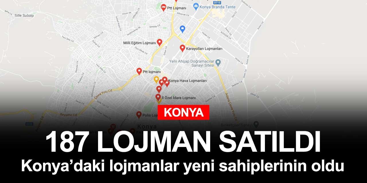 Konya'da 187 lojman yeni sahiplerinin oldu