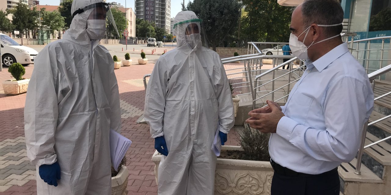 Konya'da öğretmenler de koronavirüs denetimlerine katılıyor