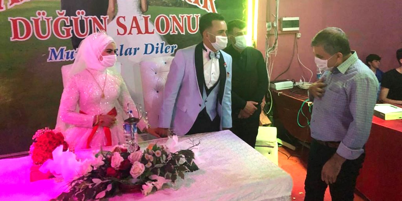 Karaman Valisi sahaya indi! Oyun halay ve dansın yasak olduğu düğün salonlarını denetledi