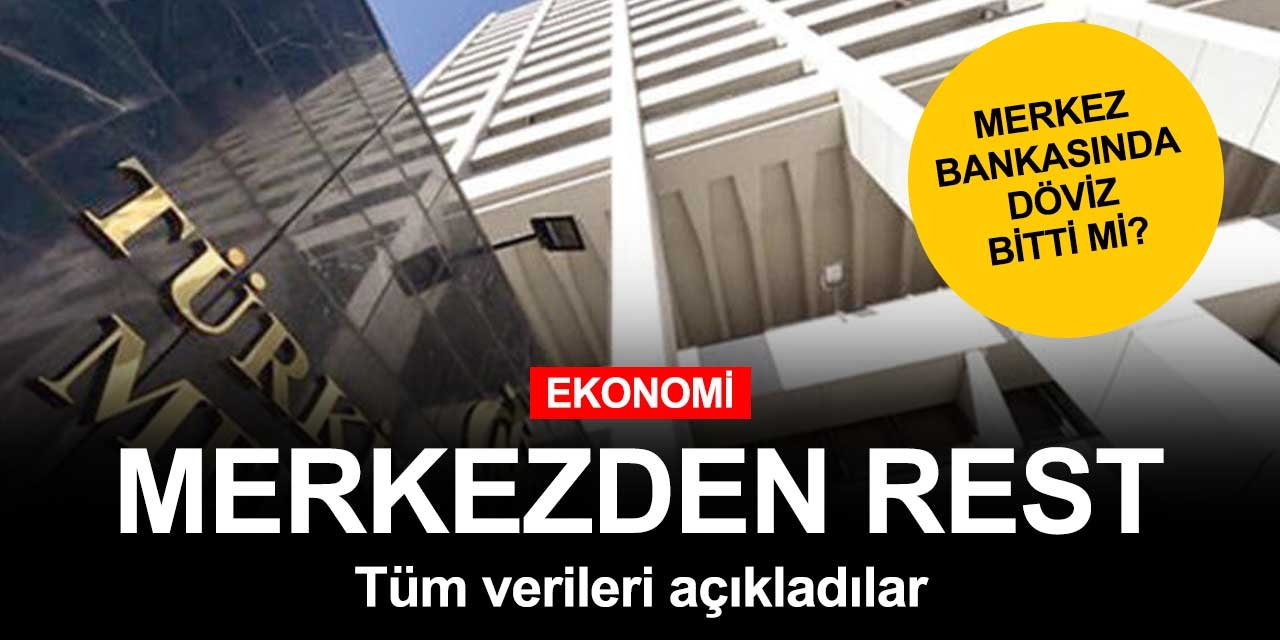 Merkez Bankası'nda döviz bitti mi? Son durum tek tek açıklandı