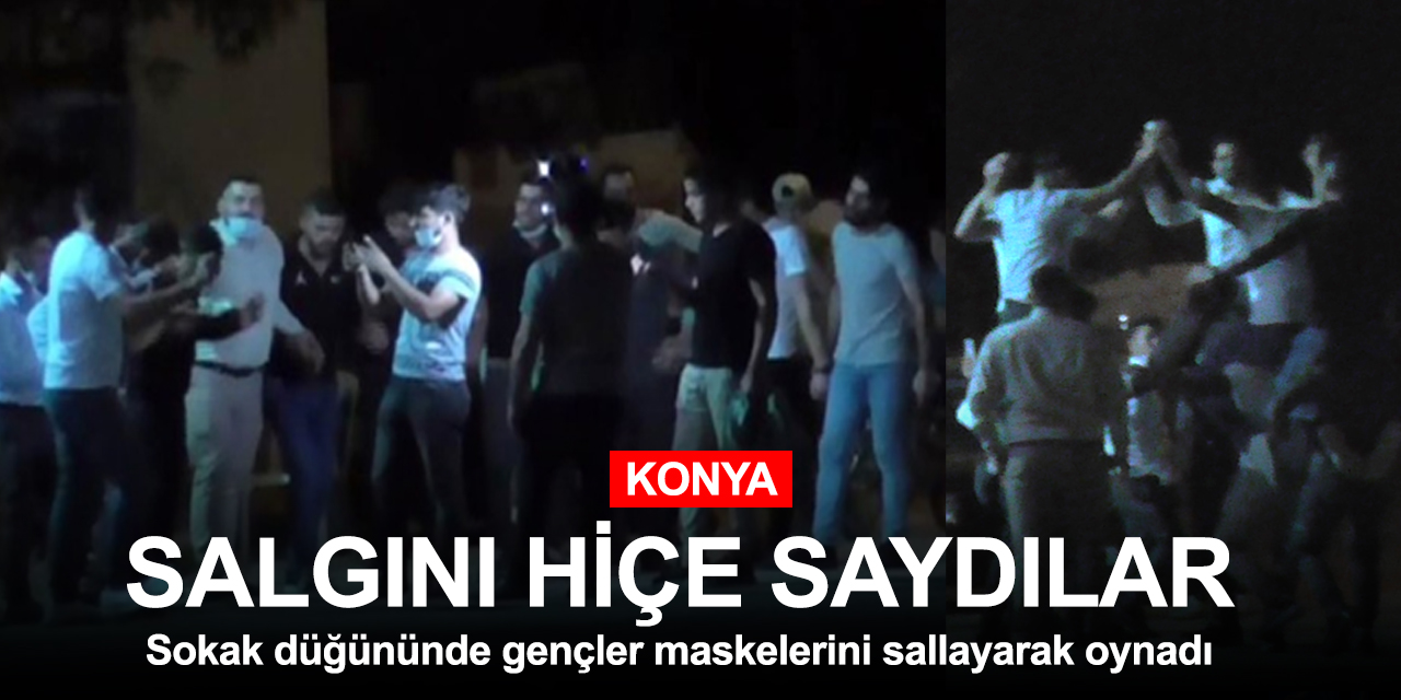 Konya'daki düğünde salgın da tedbirler de hiçe sayıldı! Yabancı uyruklu gençler felakete davetiye çıkardı