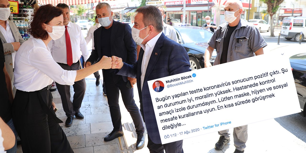 Antalya Büyükşehir Belediye Başkanı Böcek'in Kovid-19 testi pozitif çıktı