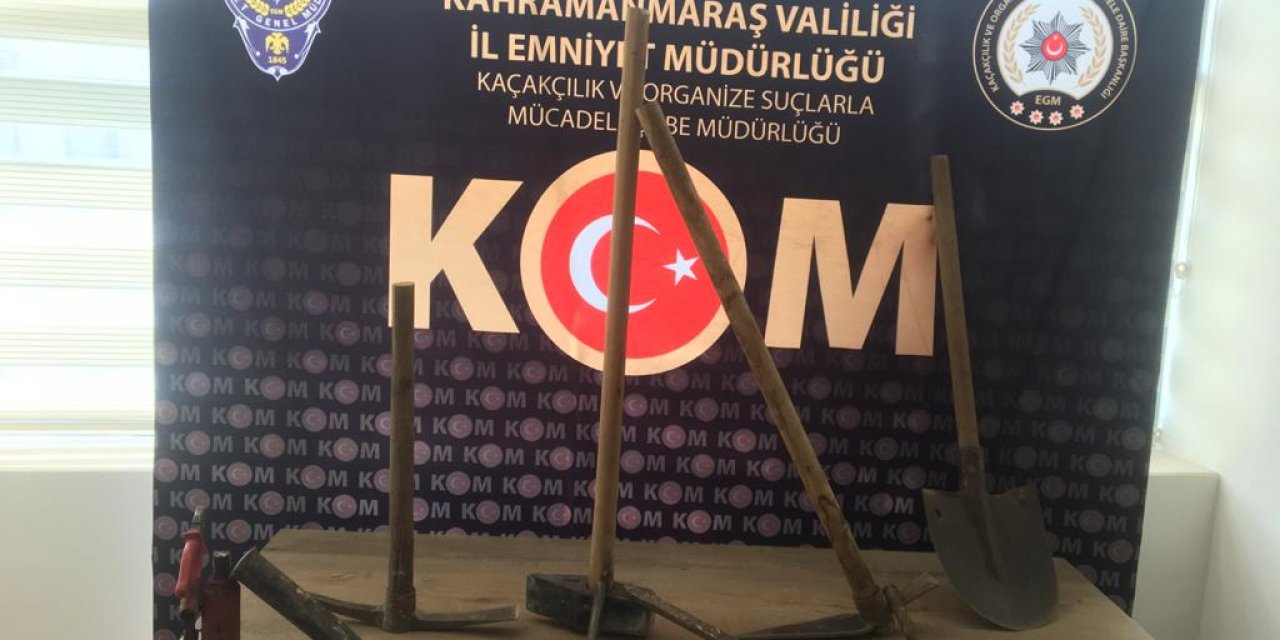 Kaçak kazı yapan 3 kişi gözaltına alındı