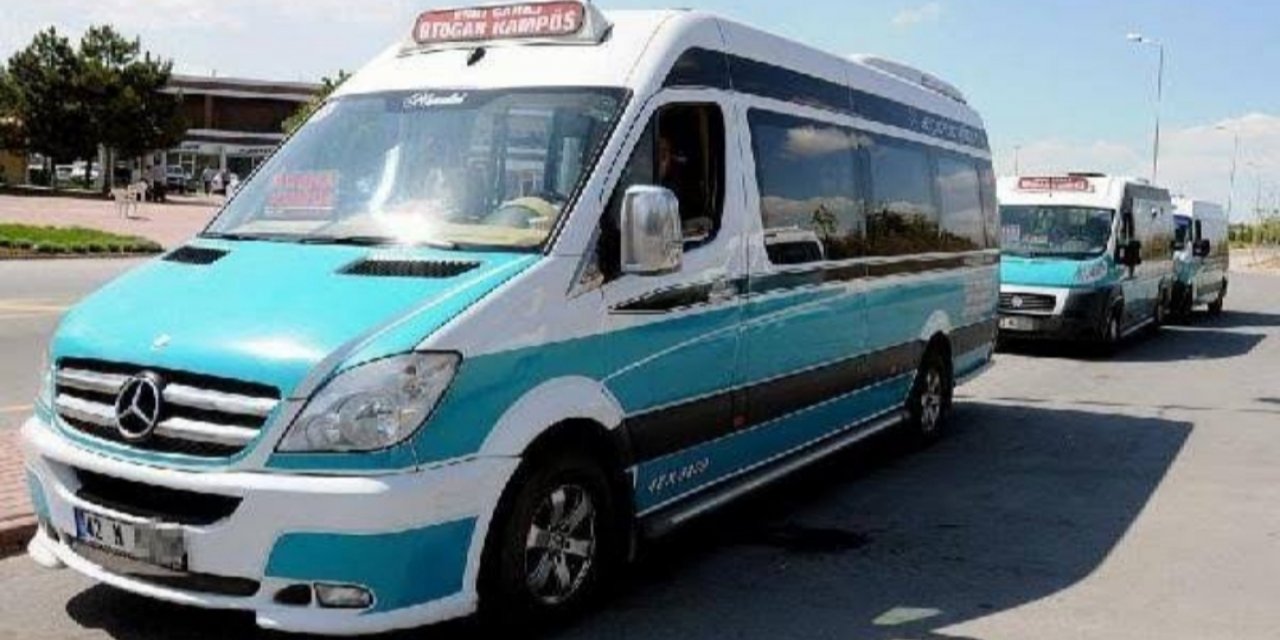 Konya'da minibüs ücretlerine zam! Yeni tarife pazartesi günü başlıyor