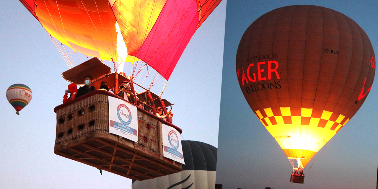 Kapadokya balon turları 5 aylık aradan sonra yeniden başladı