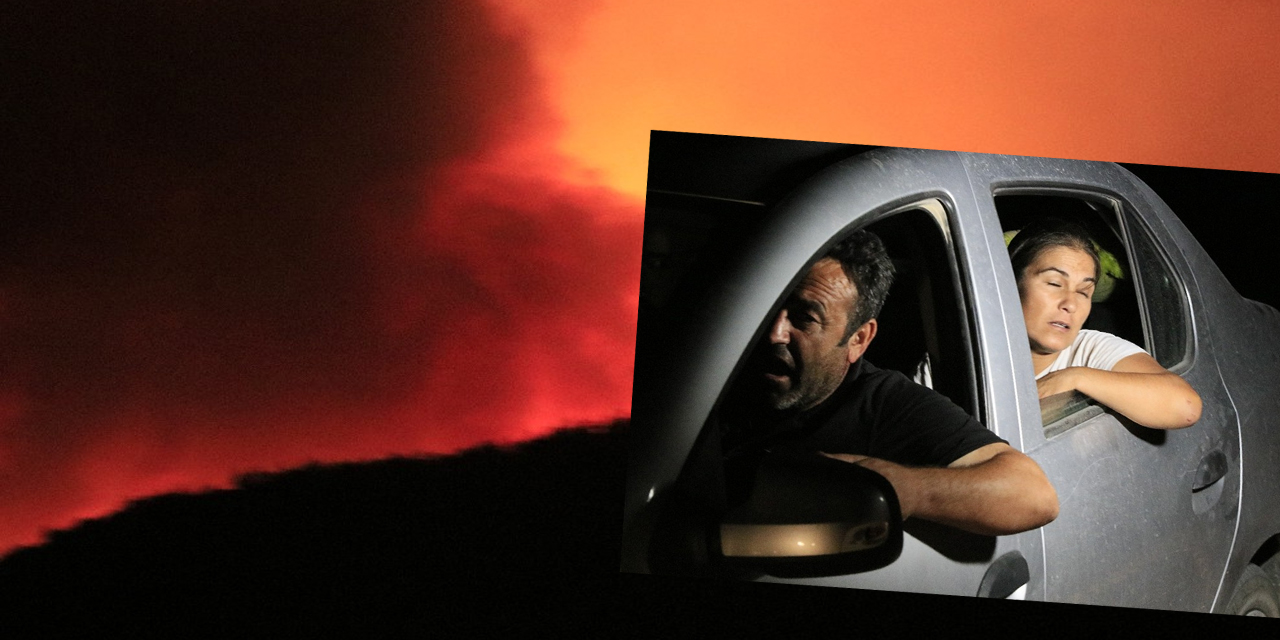 Kozan’da can pazarı! Rüzgarın etkisiyle büyüyen yangından kaçıyorlar