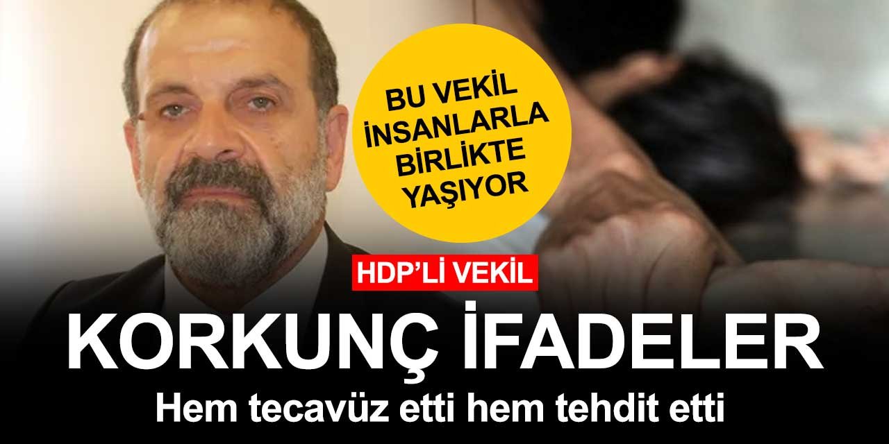 HDP'li vekilden iğrenç tecavüz ve tehdit! Herkes hata yaparmış!
