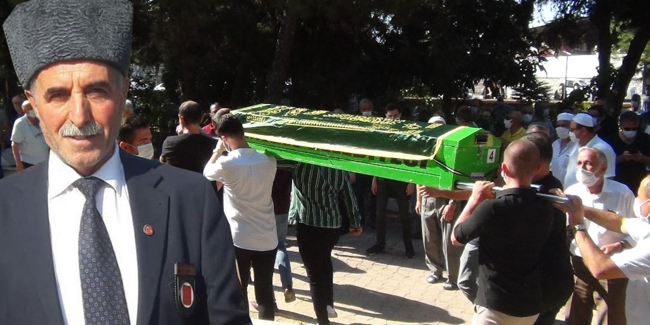 Kovidden hayatını kaybeden gazi Necmeddin Sürer toprağa verildi