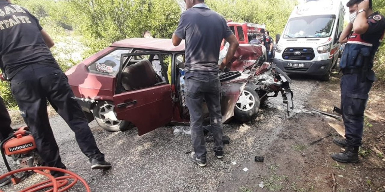 Otomobille beton mikseri çarpıştı! 2 ağır yaralı