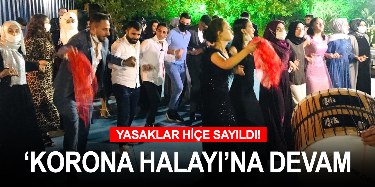 Düğün yasağını hiçe saydılar! ’Korona’ halayı devam ediyor