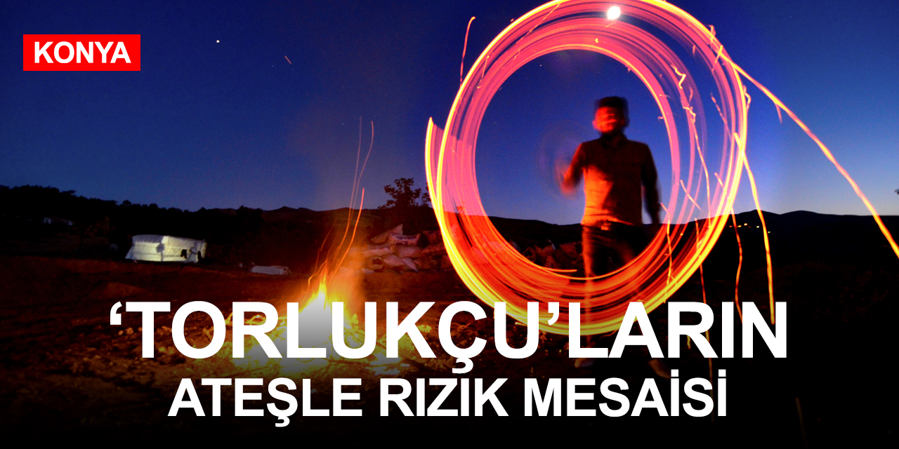 Konya'nın 'torlukçular'ının zorlu mangal kömürü mesaisi