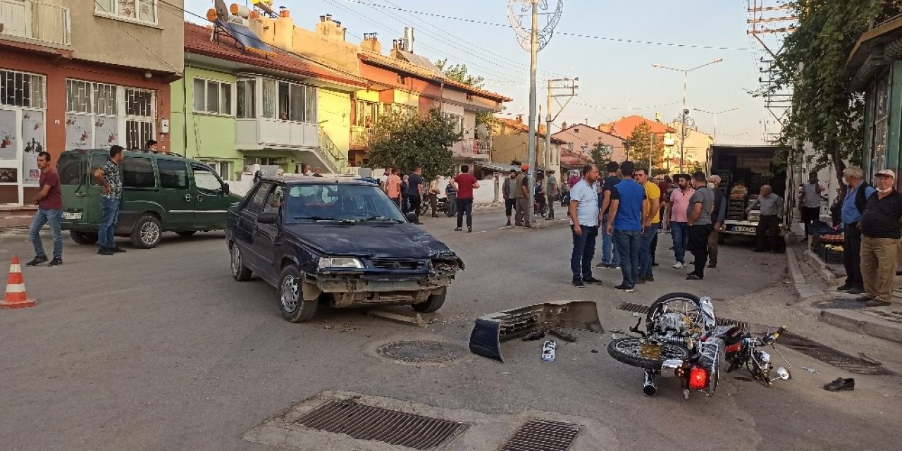 İki saat önce aldığı 0 km motosikletiyle kaza yapan 16 yaşındaki genç ağır yaralandı