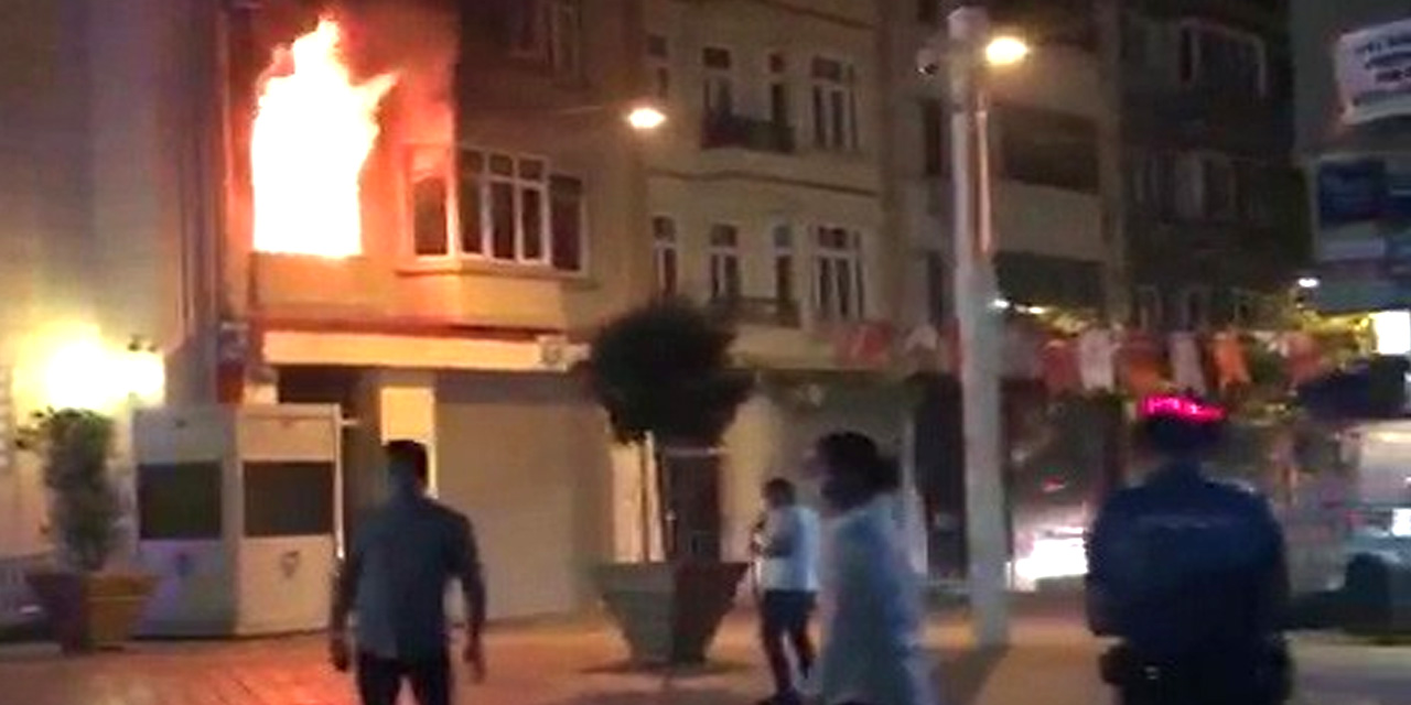 Kırgızistan'ın Türkiye Konsolosluk binasında yangın çıktı