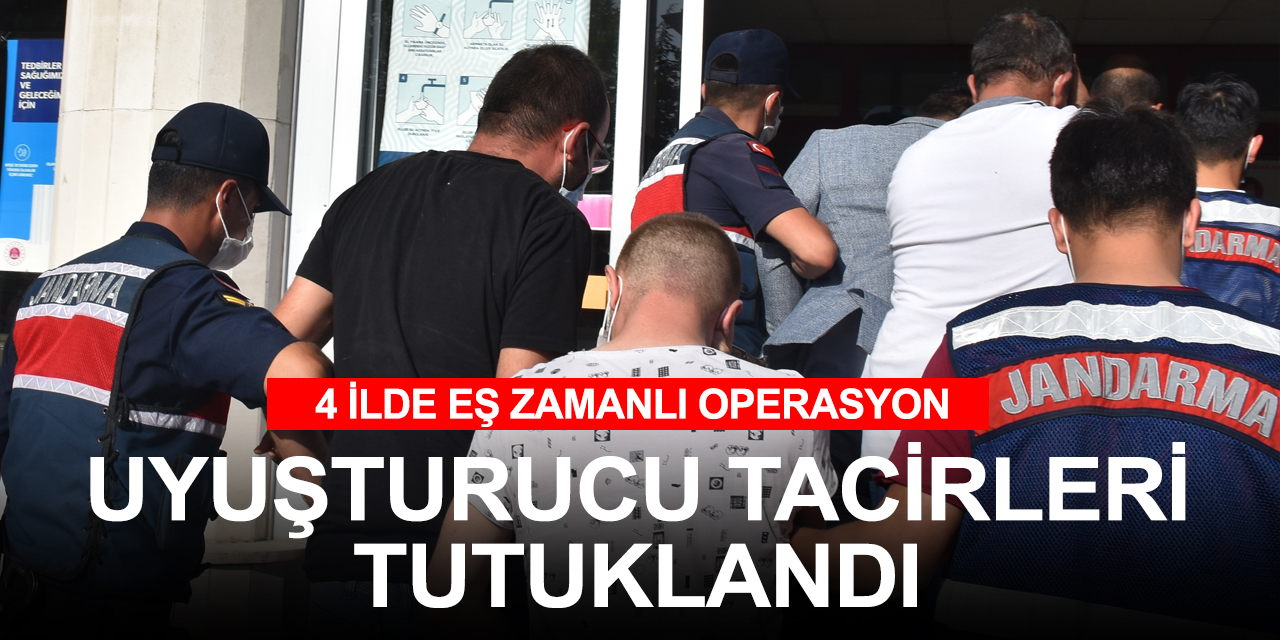 Eş zamanlı uyuşturucu operasyonunda yakalanan 11kişi tutuklandı