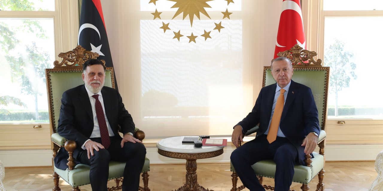 Cumhurbaşkanı Erdoğan Libya Başbakanı Serrac'ı kabul etti