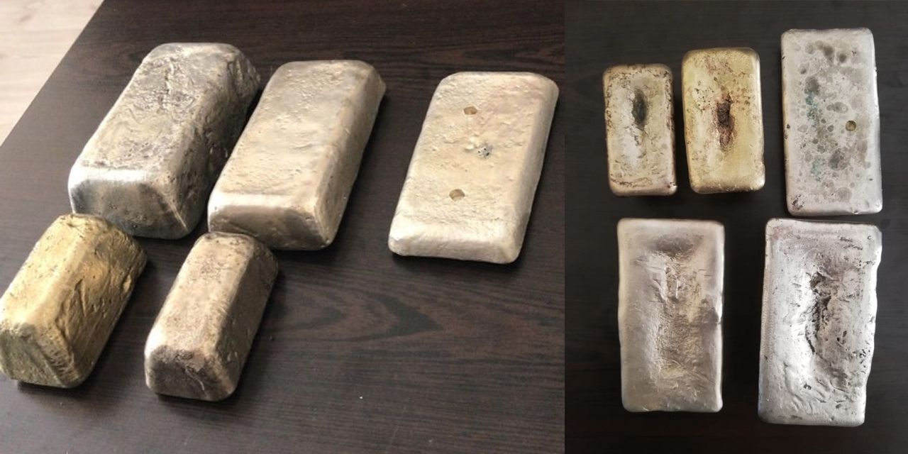 Eritip külçe haline getirdiği metali altın diye satmak istedi! Dolandırıcı yakalandı