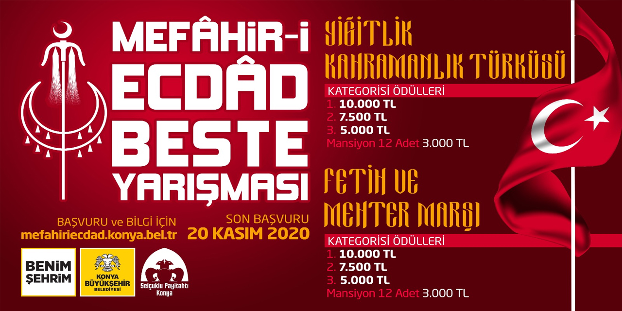 Konya Büyükşehir’den Mefâhir-i Ecdâd Beste Yarışması! Birinciye 10 bin lira ödül