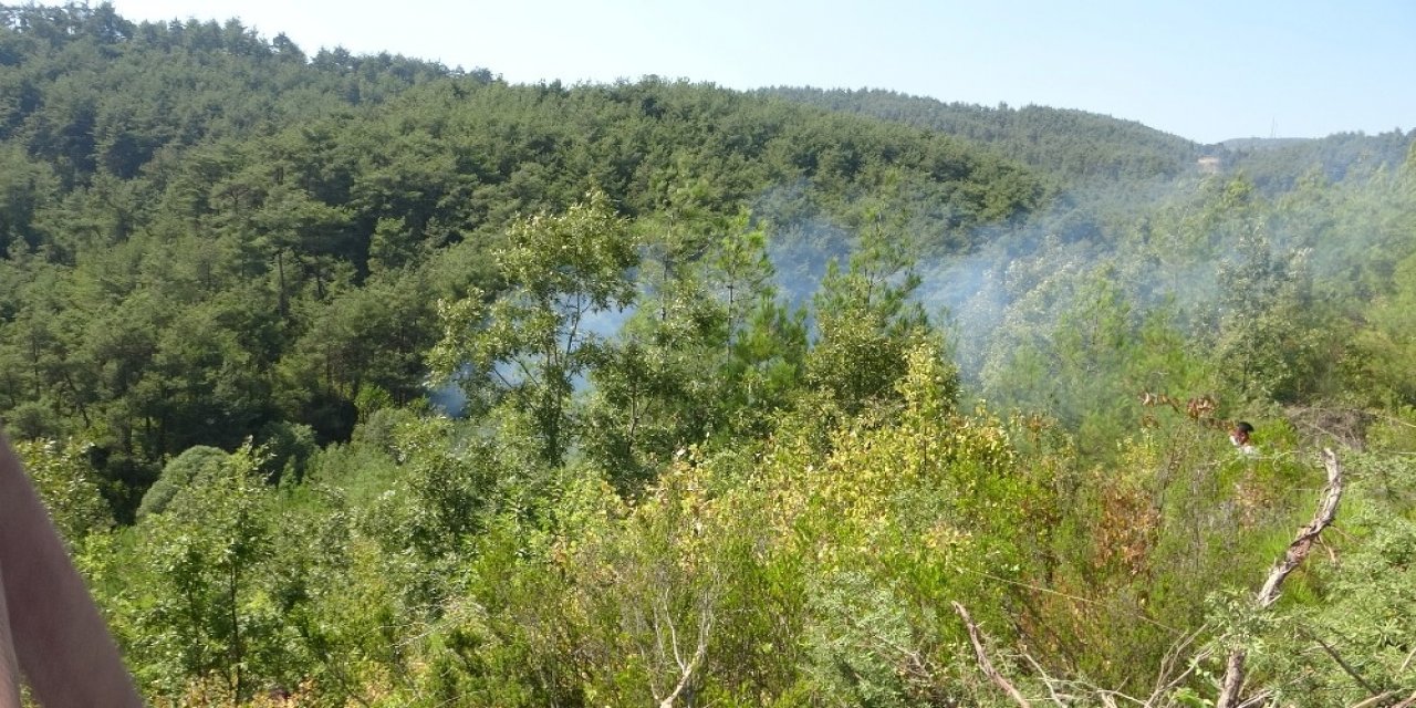 Kozan’da ekipler ve köylüler seferber oldu! Orman yangını söndürüldü