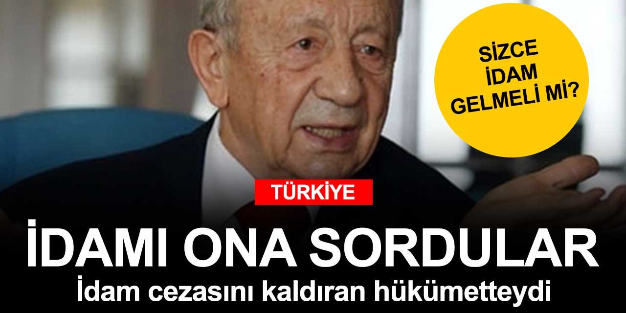 İdam cezasının kaldırıldığı dönemde Adalet Bakanı olan Hikmet Sami Türk'ten idam eleştirisi