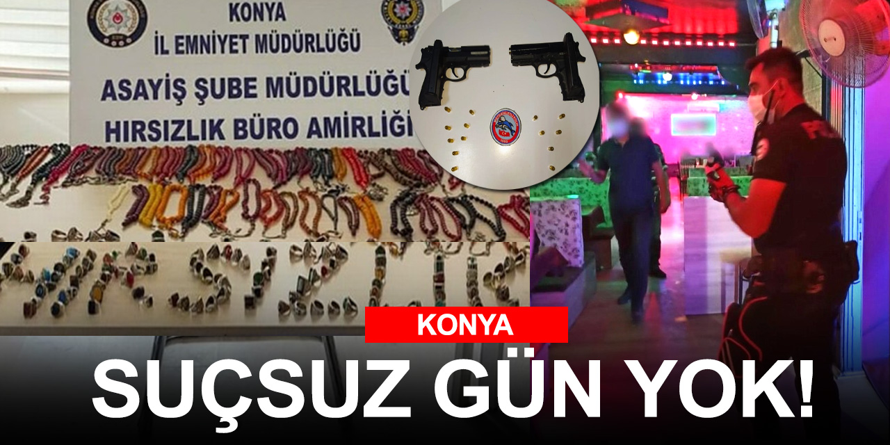 Konya polisinden kapsamlı korona denetimleri!
