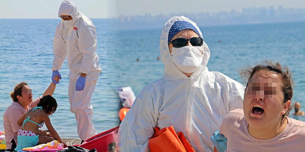 Karantinayı delen kadın 'ölmek istemiyorum' diyerek etrafa tükürdü