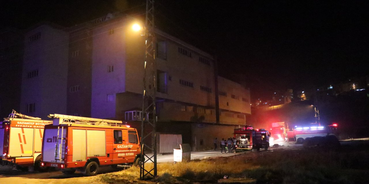 Ayakkabı fabrikasında yangın!