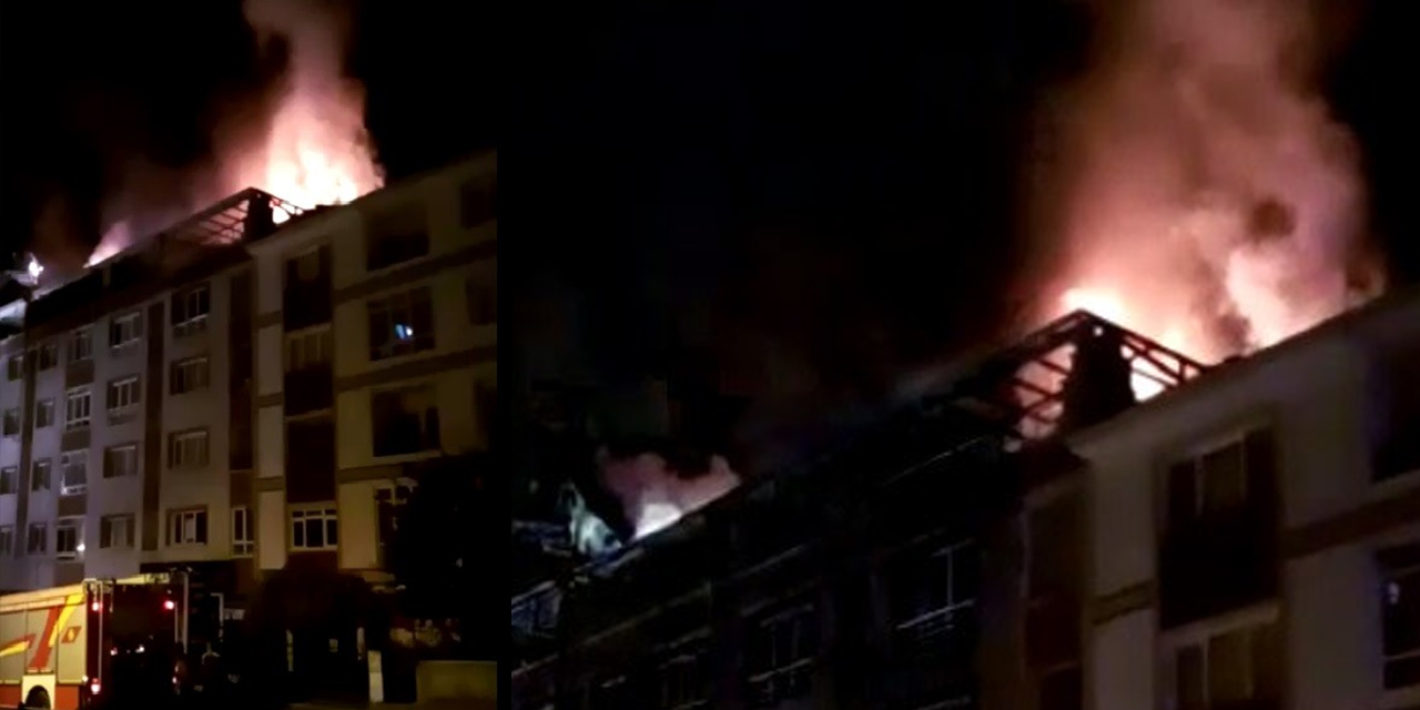 Ankara'da 4 katlı binada yangın! 1 kişi dumandan etkilendi