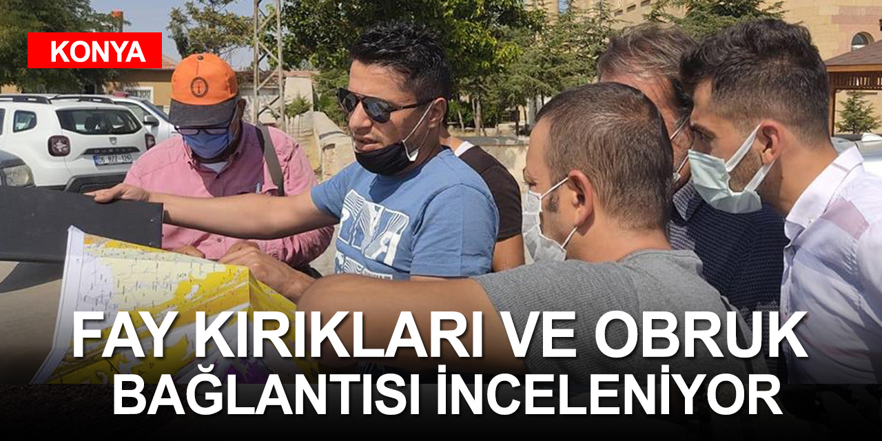 AFAD ve Konya Teknik Üniversitesi Emirgazi ve Karapınar'da obrukları inceliyor