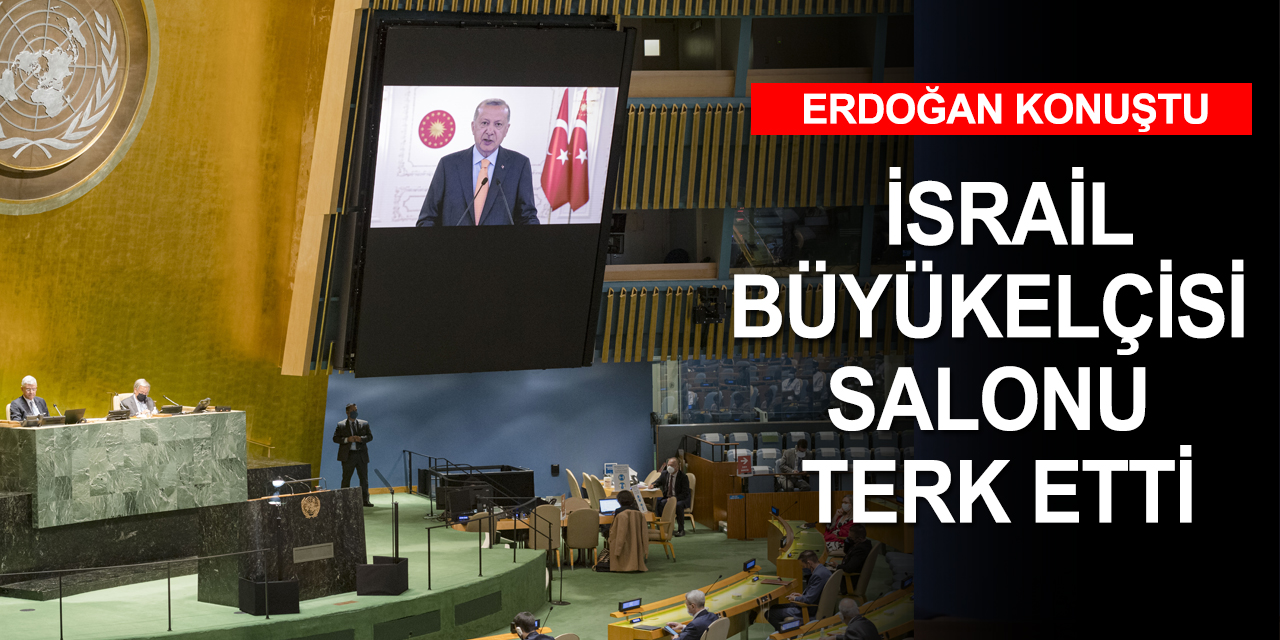 Cumhurbaşkanı Erdoğan İsrail'i eleştirirken büyükelçi salonu terk etti