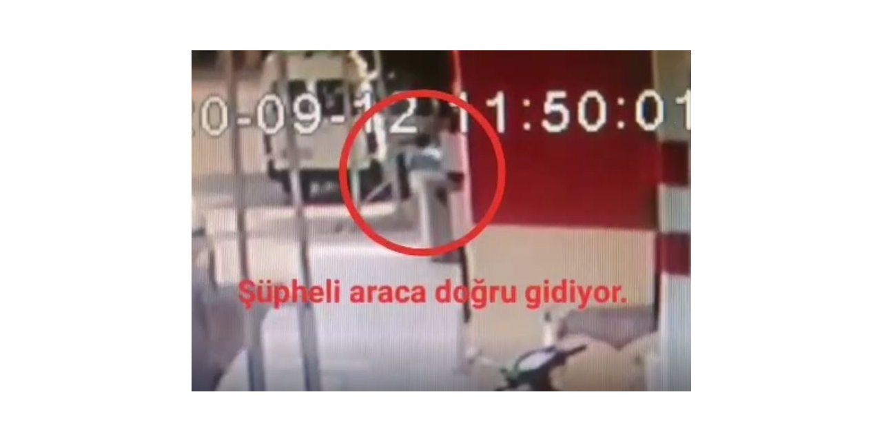 Otodan hırsızlık anları güvenlik kamerasında