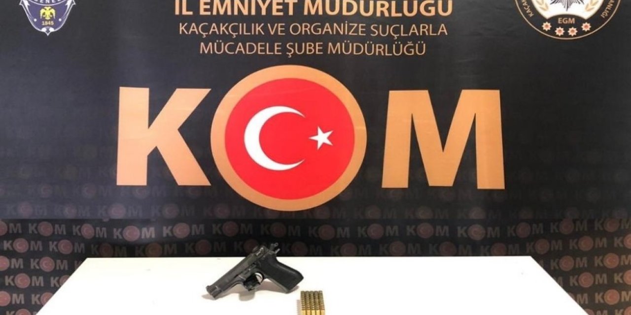 Bayburt’ta 1 adet tabanca ve 85 adet fişek ele geçirildi
