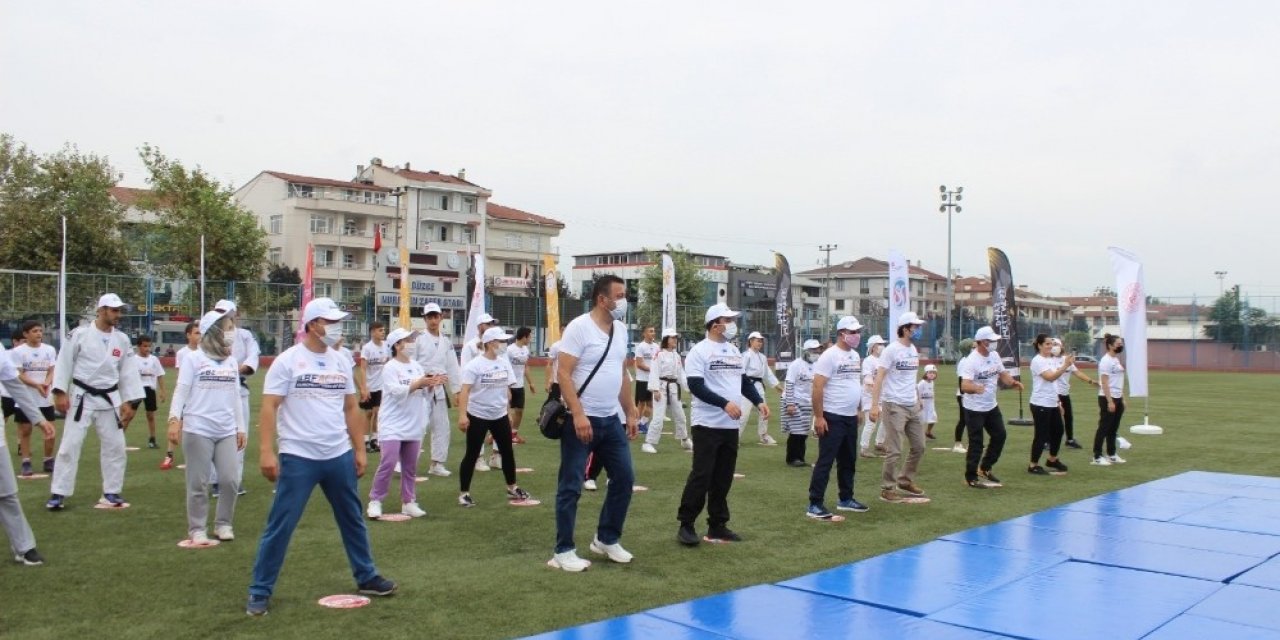 Düzce’de pandemi sonrası ilk spor gösterisi düzenlendi