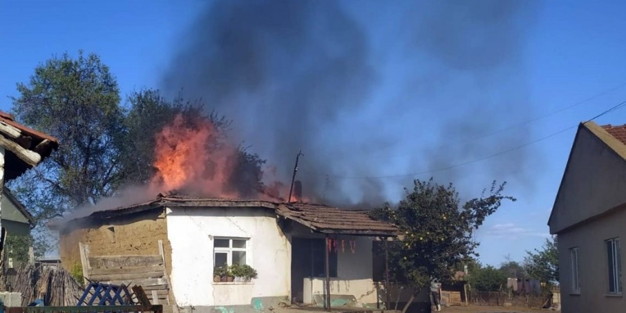 Malkara’da ev yangını