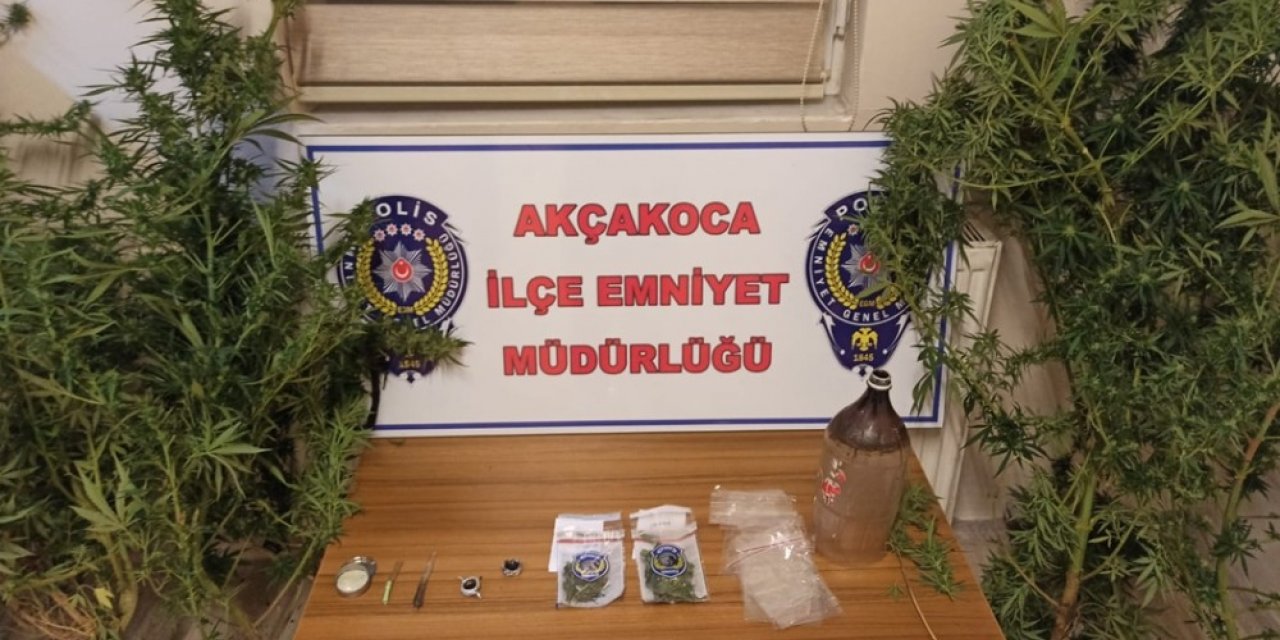 Akçakoca’da uyuşturucu operasyonu