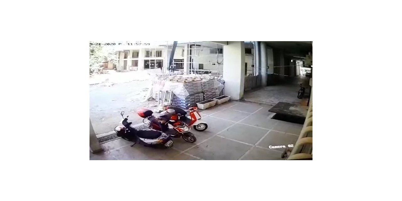 Maskeyi gözüne kadar çekip, borcu devam eden elektrikli bisikleti çaldı