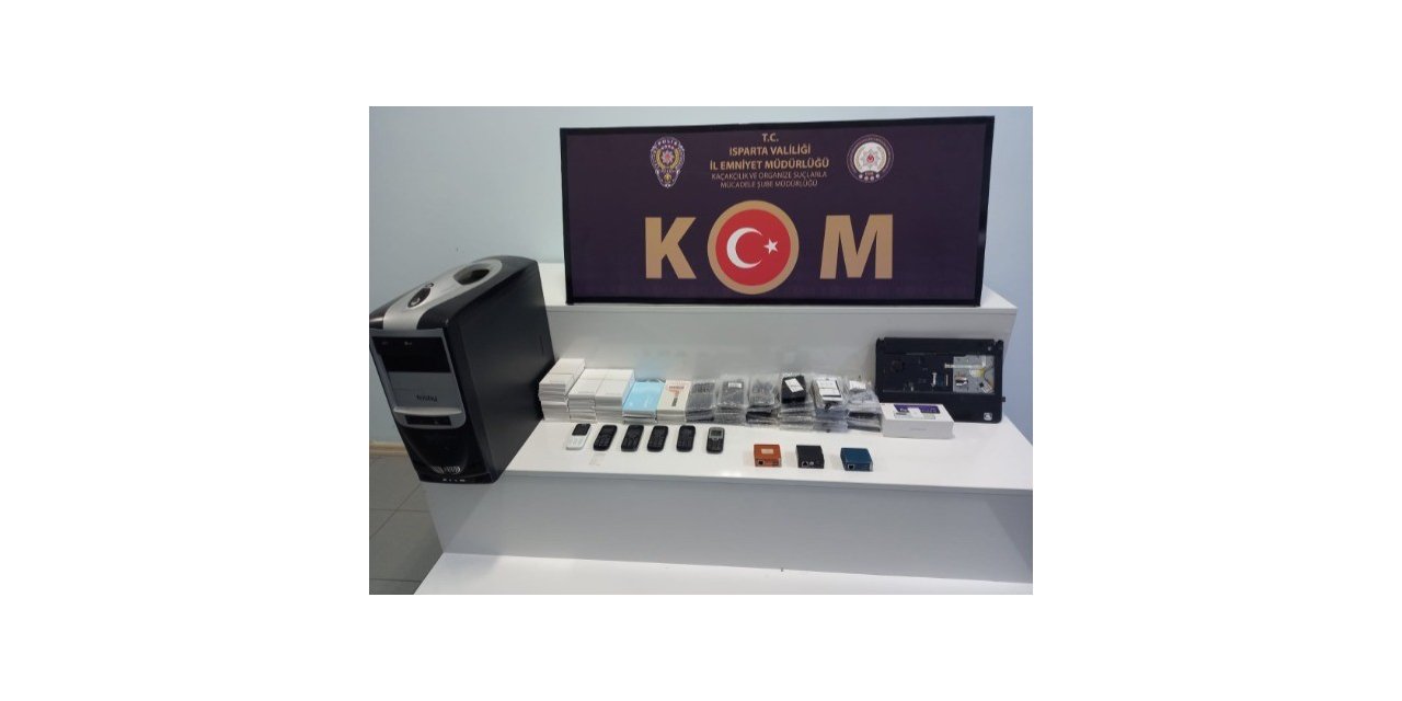 Isparta’da kaçakçılık operasyonu