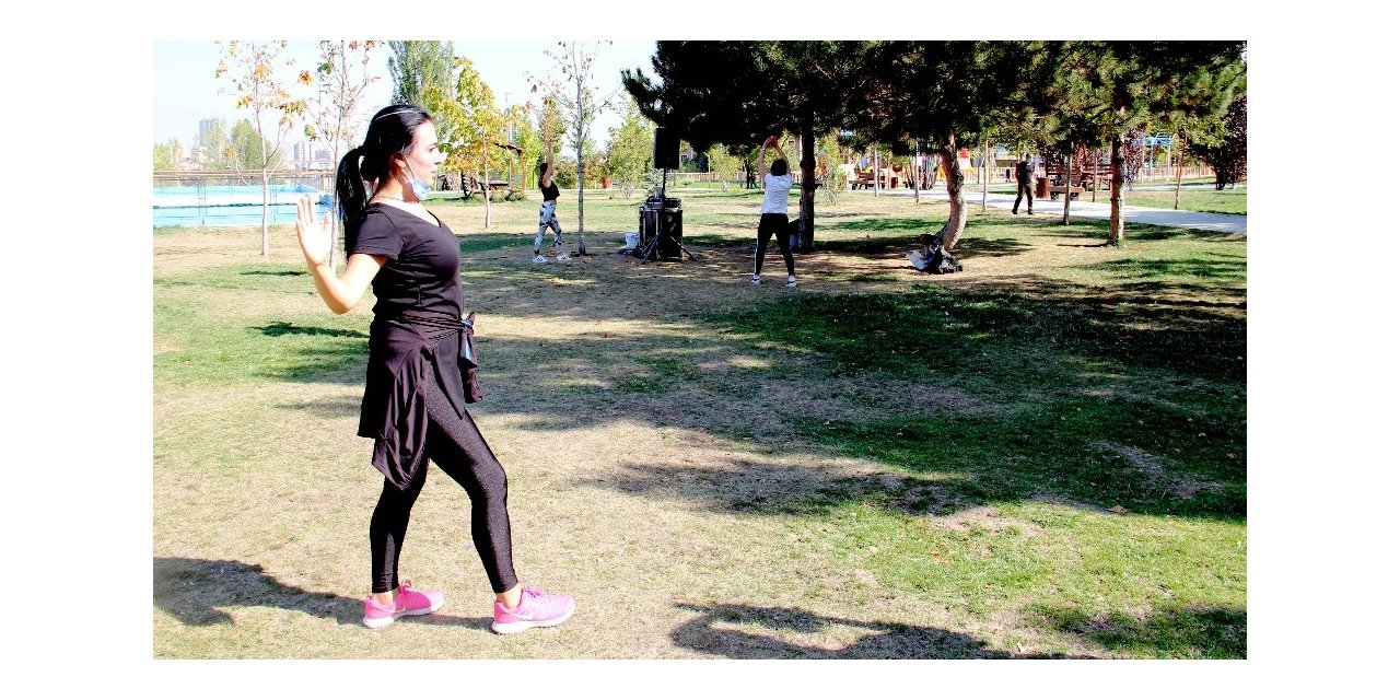 Çankaya’da açık havada spora devam