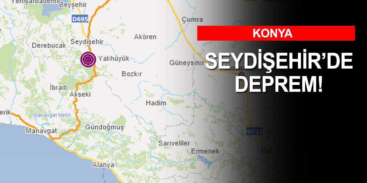 Seydişehir'de deprem