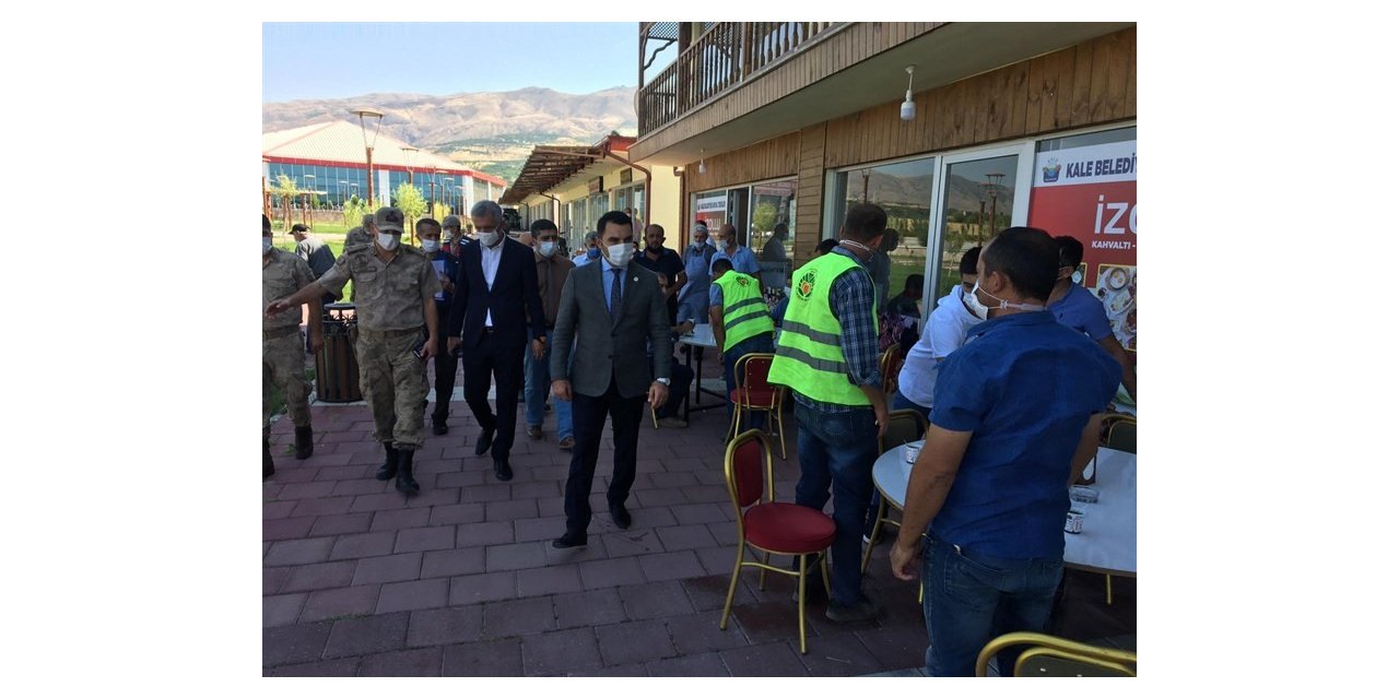 Kale’de korona denetimi
