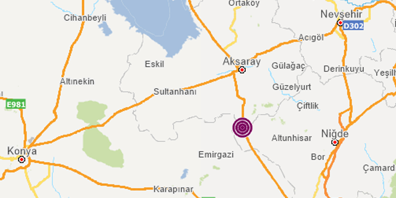 Konya Emirgazi'de deprem!