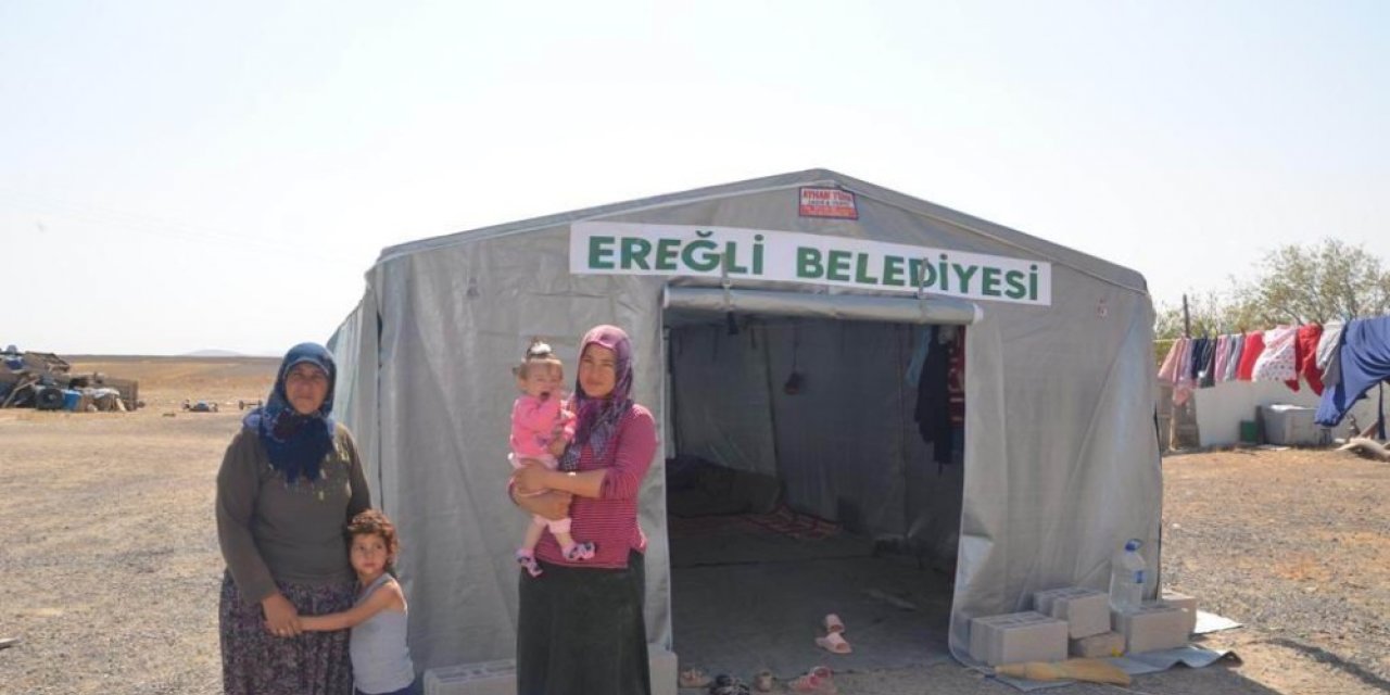 Ereğli Belediyesinden depremde evi zarar gören vatandaşlara yardım