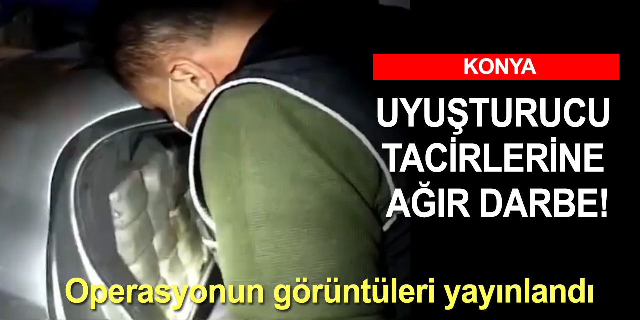 Konya'da uyuşturucu tacirleri teknik takibe takıldı! 11 zanlı yakalandı
