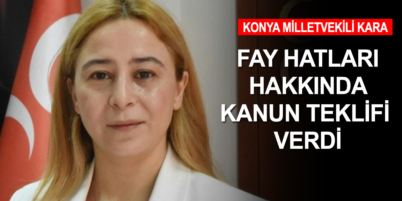 Konya Milletvekili Kara'dan fay hatları üzerine bina inşaatı hakkında kanun teklifi