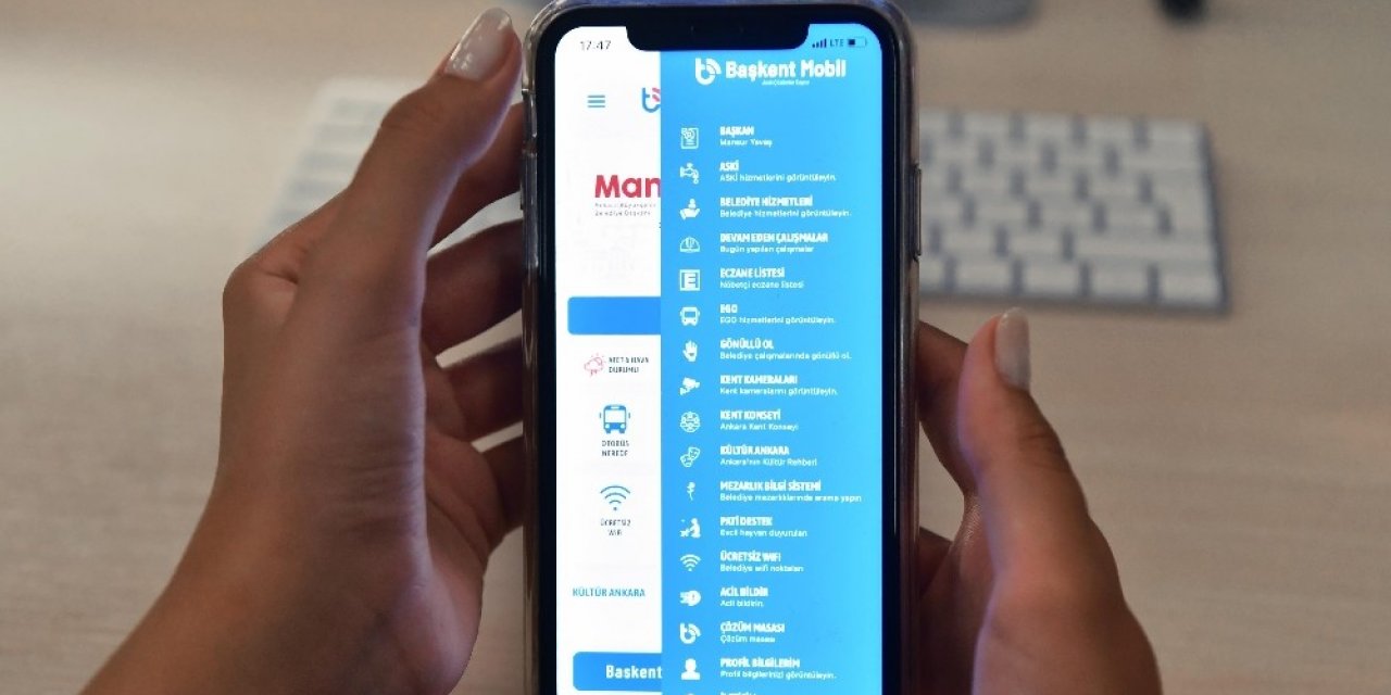 Başkent’in en popüler uygulaması: ‘‘Başkent Mobil’’