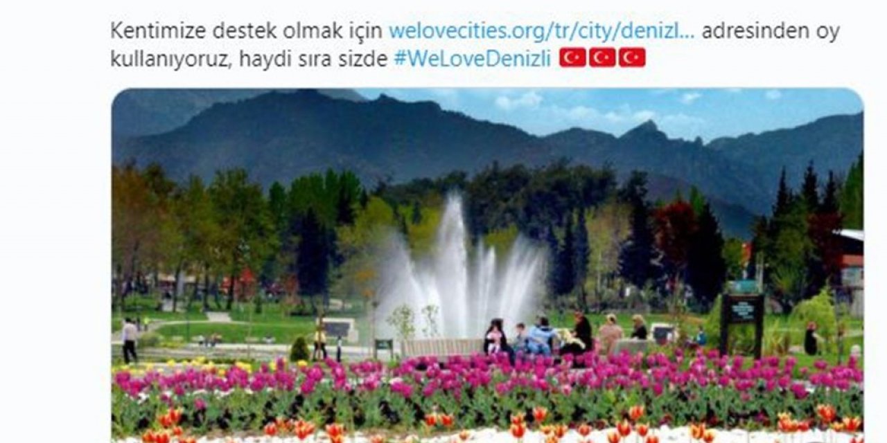 Denizli tek yürek "#WeLoveDenizli" diyor