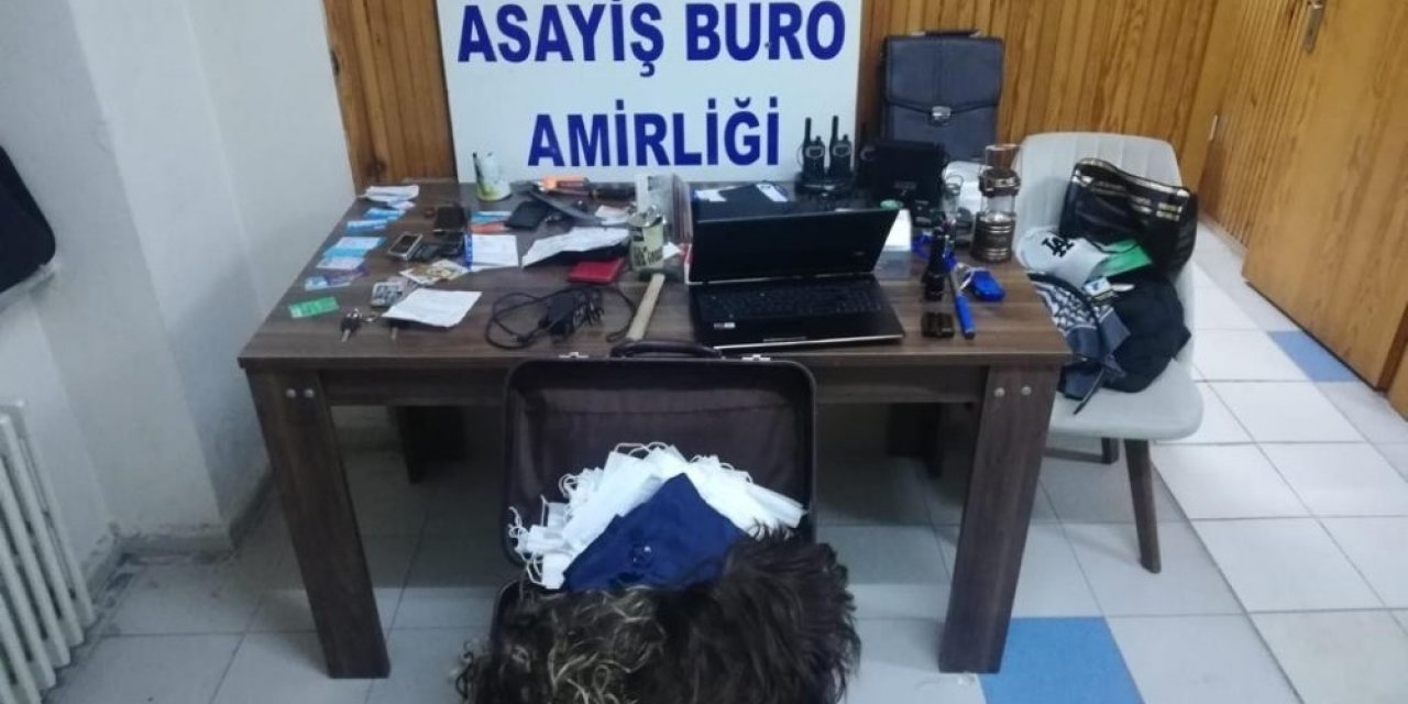 Peruk dahil her şeyi çalan 3 hırsızdan biri tutuklandı