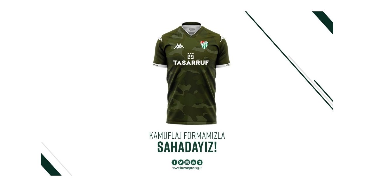 Bursaspor ilk kez kamuflaj formayı giyecek