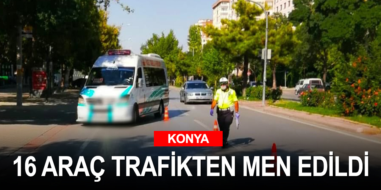 Konya'da trafik denetimleri hız kesmiyor! 724 sürücüye işlem yapıldı